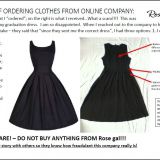 Dress Comparison of What Ordered/What was Received