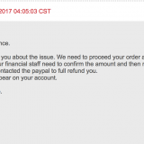 The standard response from their customer no-service