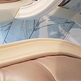 One share it looks yellow and the other one looks pearl white.