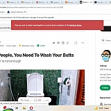 An article targeting white peoples culture (and ignoring that many other people of color also use toilet paper in the west) - Medium allows this because its targeted at whites.