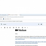 A screenshot of Medium warning me because I expressed an opinion that to me gender identity is not really that important. Strike 1.