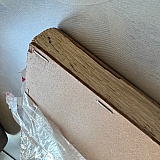 This shows the edge of the box they made to ship the print. I can see why they don't want to package things this carefully. There's a happy medium somewhere (cardboard corner protectors anyone?)