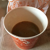How do you call this a LARGE gravy? And charge almost 7 dollars for it?
Verified by the large rude African American woman in the Largo Ulmerton road drive thru window that this was how they serve a large gravy! NEVER AGAIN