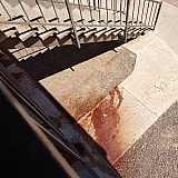 SPILLED OVER THE BALCONY.