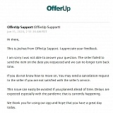 I sent a total of 2 emails to them and this was the second email they sent me. This wasn't some prolonged exchange or me being rude, this was just their apparently normal response.