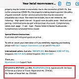 This address was on my INITIAL email confirmation from reservations. Com…. But then they changed their name 2 X’s thereafter!