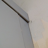 Misaligned corner post