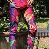 Re-sewn waistline to be lower along with loose ankle openings.