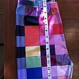 Men's printed leggings with large crotch to waistline sizing.