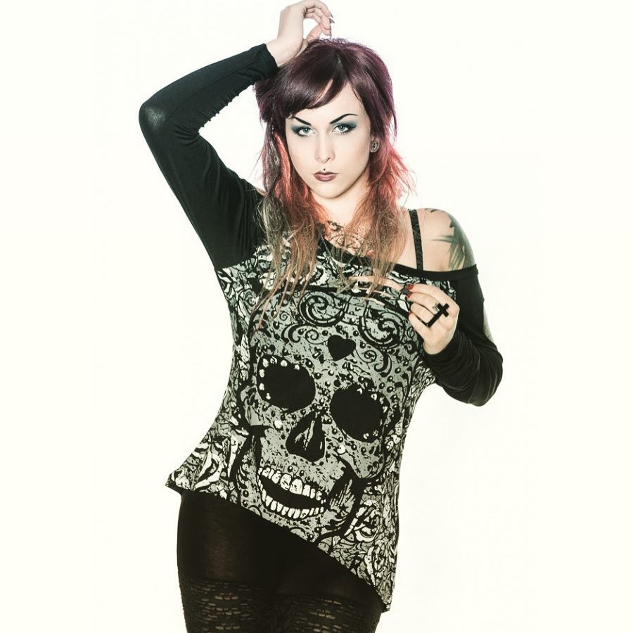 Merchandise from The Black Angel clothing line