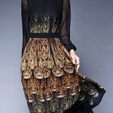 I bought this in a 3xl (yikes, swallow your pride!) I am normally a 10 t0 12 dress size. Each designer has different measurements. Check your measurements before ordering. I was surprised at mine ;)