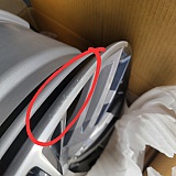 HERE IS THE WHITE GREASE FROM WHERE THE WHEEL WAS MOUNTED BEFORE IT WAS SENT TO ME.