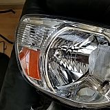 If you look at where the light bulb snaps in, the deflector of the light points upward. The other one point downward towards the road, this one points in your FACE! They want a video to show this.