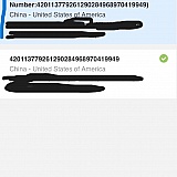 The tracking number is the same for two parcels.