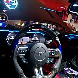 This is a Vicrez steering wheel with LEDs, it has a odb2 connector but in this picture it's not connected.