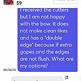 The cookie cutter did not make clean cuts as it was very thick, uneven, and had double edges.