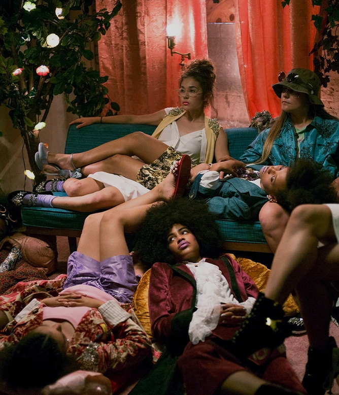 Merchandise from Miu Miu clothing line