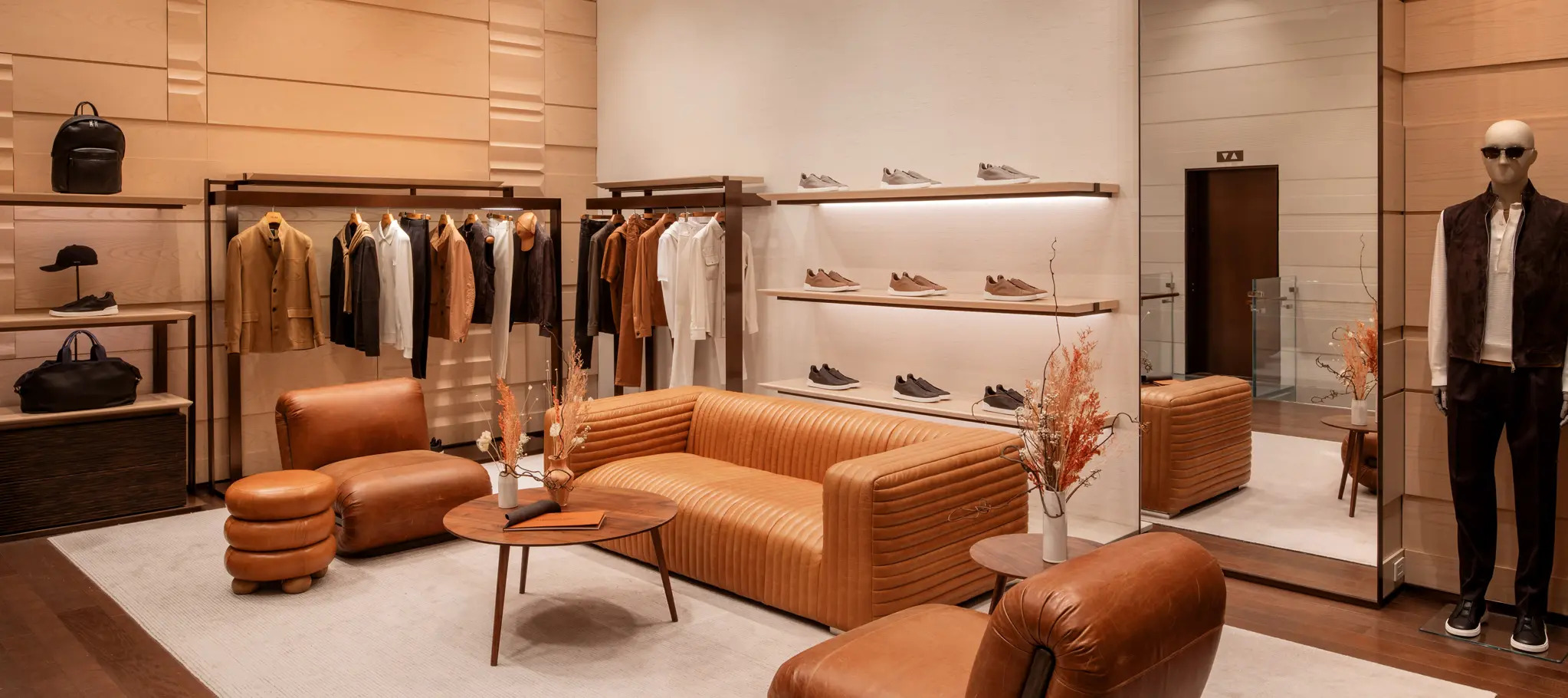 Merchandise from Zegna clothing line