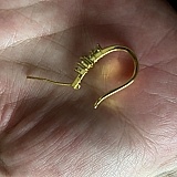 Bent earring post