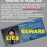 Beware of Janney Pearl Lee Gitter of Philly, PA