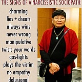 Beware of Janney Pearl Lee Gitter of Philly, PA. A Narcissistic Sociopath!