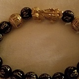 Beautiful bracelet. Still unlucky. Haven't received my Reiki and Mantra bracket yet. No Customer Service exists for this company. I feel like a Fool for falling for this Scam. Please DON'T order from this company unless you just want to throw your money a