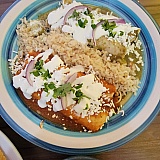 The food in this small town just about 30 minutes south of the airport. If you don't care for the Cancun nightlife, Puerto Morelos is an authentic Kickback and relaxing place with many authentic and fantastic restaurants.