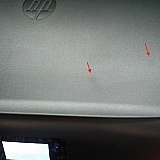 Stains on my "new" printer right out of the box.