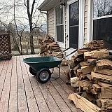 Already used this wheelbarrow to haul 2 large truckloads of wood 25 yards up the yard from driveway to deck. We think it's great.