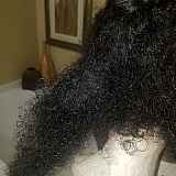 Large matt that can not be detangled. This matt was detangled prior to deep conditioning. Now it is once again a matted mess. Poor quality hair.