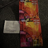 Cards and proof of purchase. Hope these clowns from this company are happy they robbed a newborn of food and supplies.