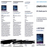 Tickets purchased from the shady site