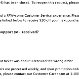 This is a screenshot of them closing my case with absolutely no other response from the company at all. This was it.