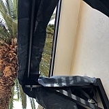 This pic was taken by going underneath the bar and looking up. You can see how the left leg is exposed.