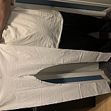 Pants that were ridiculously long and skinny.