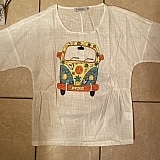 Crooked iron on transfer! No quality control!