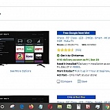 Website shows tv available at nearest store as at 12/18/19