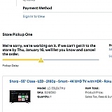 Notification they cant get it!