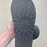 Manufacturing defect, not caused by accident or misuse. Only lightly worn, as is obvious from the sole!