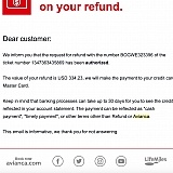 They already got the refund from the airline and they didn't even inform me that they got it!