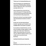 This was June. It’s now august and no refund or communication from booking.com or the McDermott family.