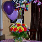 Ordered flowers, 5 ballons, and a box of chocolates!