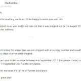 Scammed by Redbubble. No tracking number. Missing Order? Never shipped? Guess we will never know.

This is how I got scammed out of $65 USD