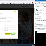 Photo of arrangement (cancelled by them, allegedly due to lack of flowers), even though their ad said "available today." Photo of email receipt showing additional charges "service fee" and tax, not shown on checkout.