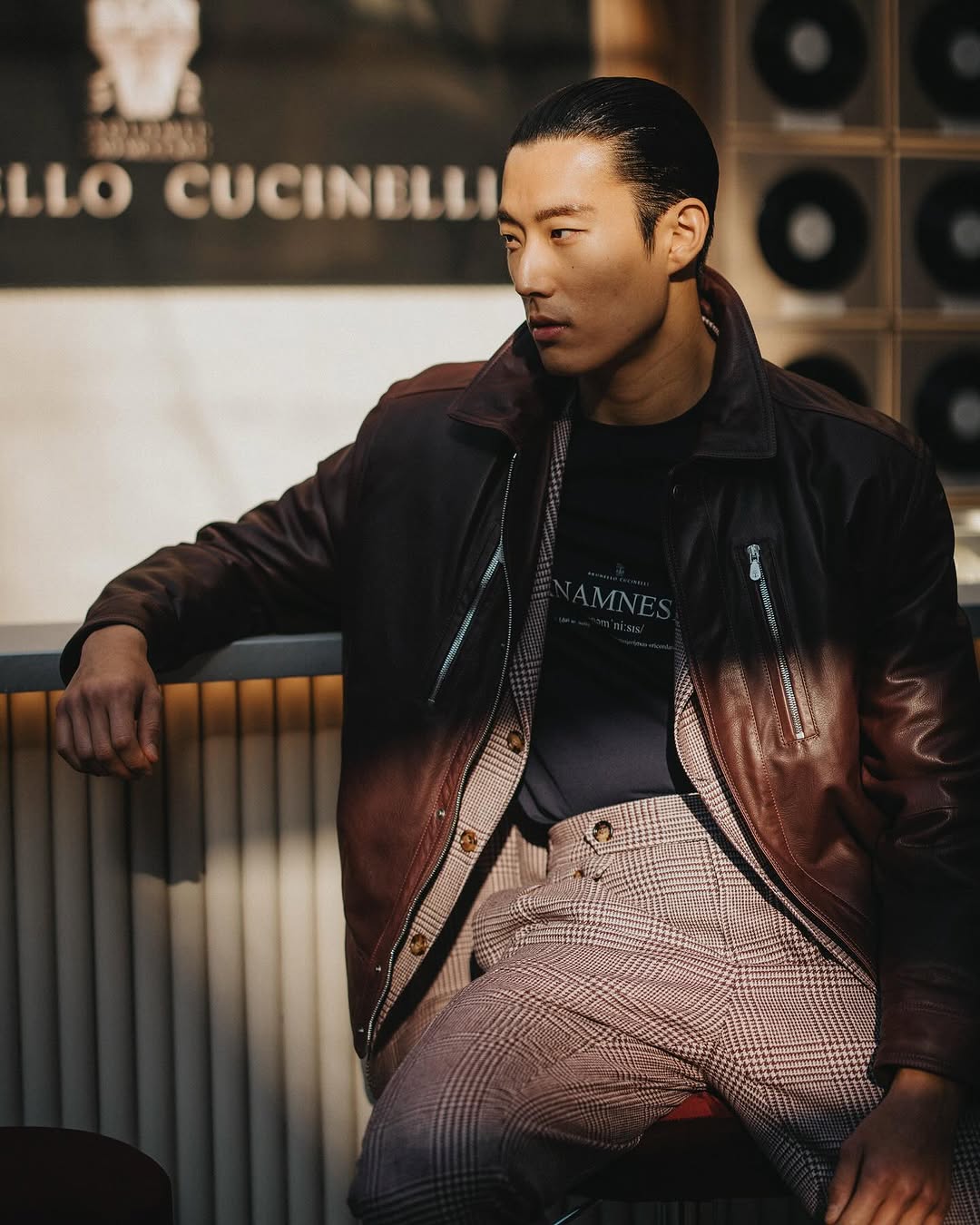 Merchandise from Brunello Cucinelli clothing line