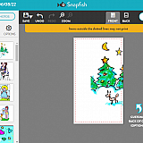 Business Card. Front of Card doesn't allow for any editing of image (change size, change position)! The back does! CRAZY.