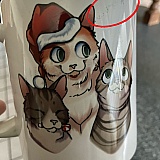 I should also add that the quality of the image itself is rather poor, but honestly I could have lived with that if it weren’t for the random misprints all over the mug.