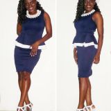 This dress was longer when I bought it, but I cut and re-hemmed it.