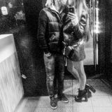 Another photo of them kissing. This was last year, I believe.