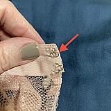 Receiving open-end latch on the top was sewn facing in wrong direction. These attach to the two open latches that were sewn incorrectly (refer to the 2 other pictures in this review).